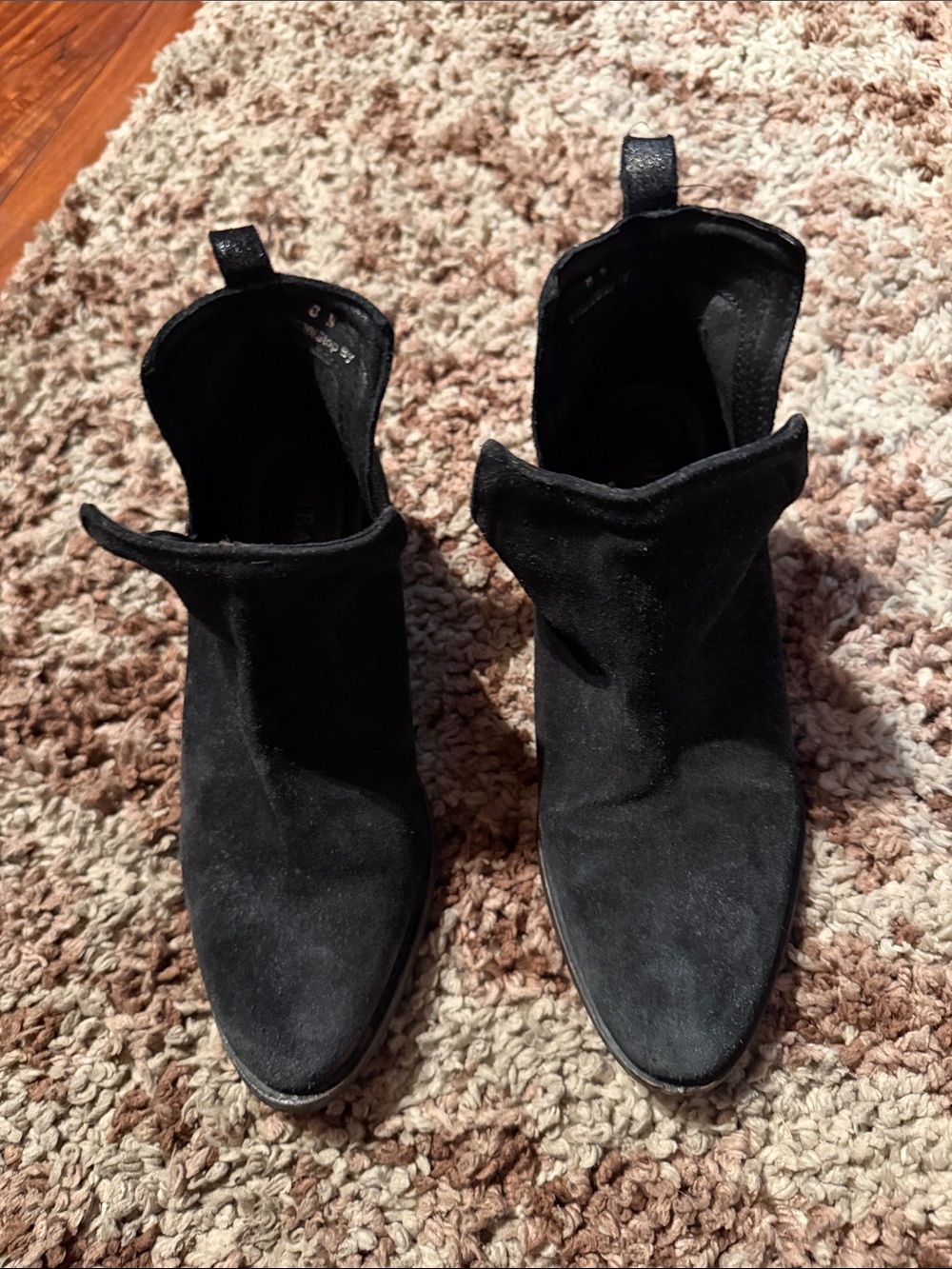 Women's Black Suede Ankle Booties - Sleek Pointed Toe
